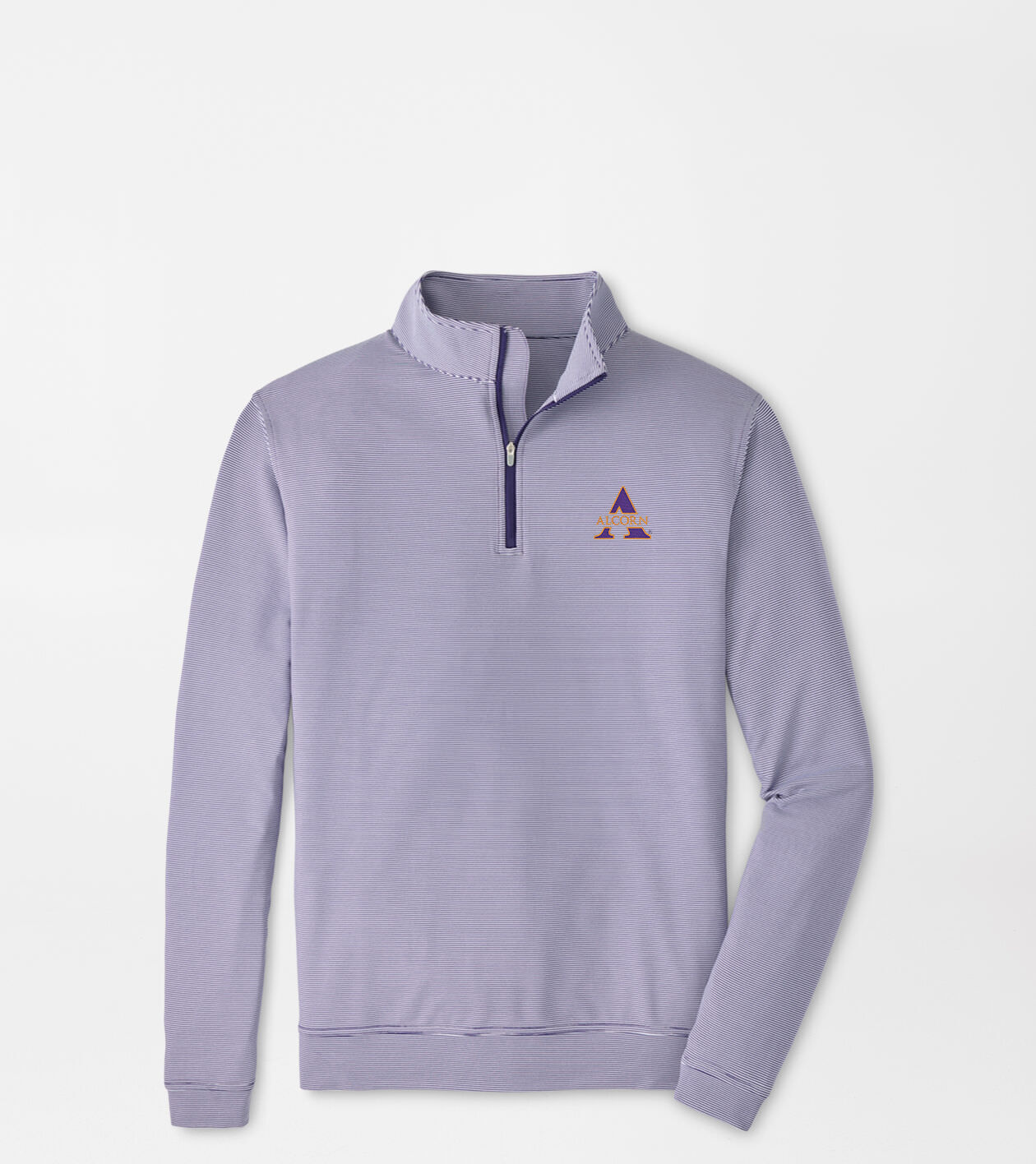 Alcorn State Perth Mini-Stripe Performance Pullover