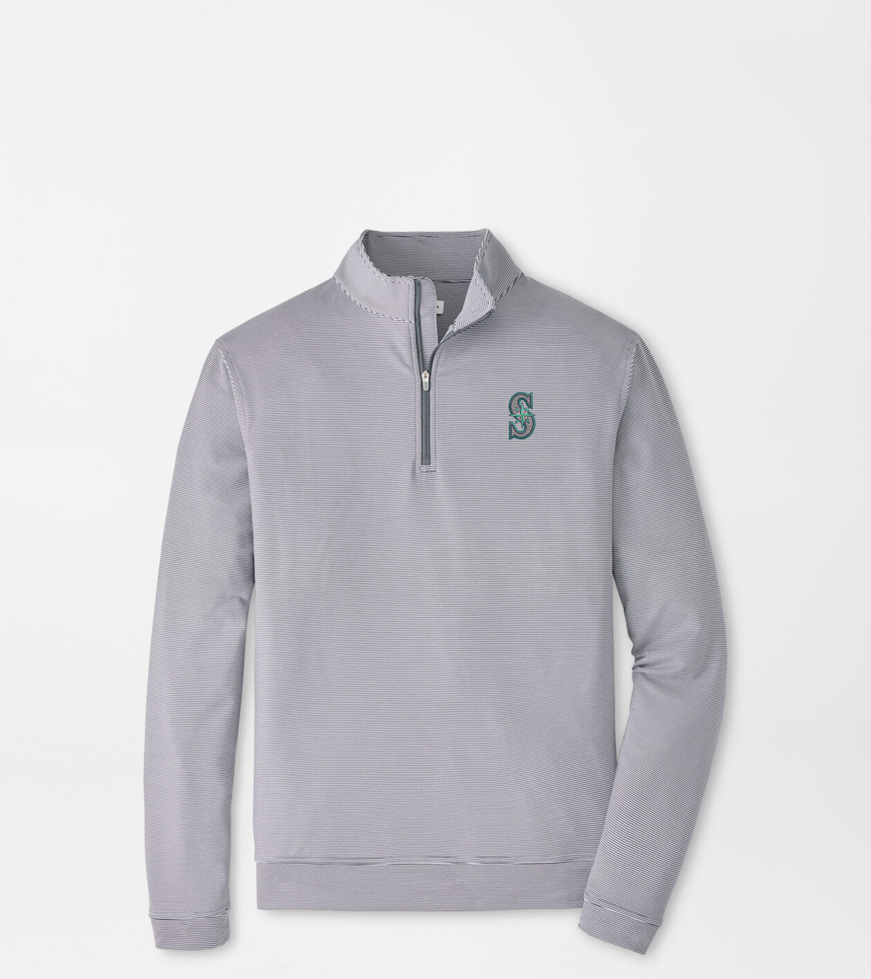 Seattle Mariners Perth Sugar Stripe Performance Quarter-Zip