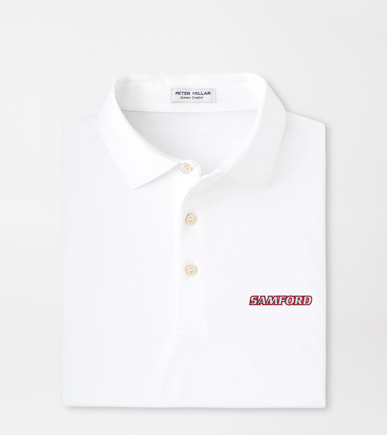 Samford Solid Performance Jersey Polo (Sean Self Collar)