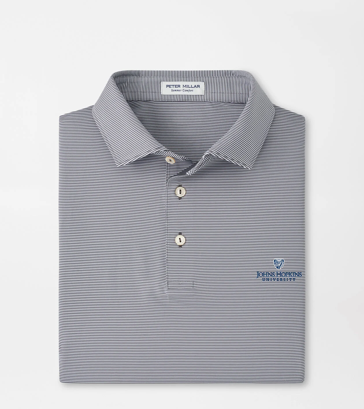 Johns Hopkins University Jubilee Stripe Performance Polo
