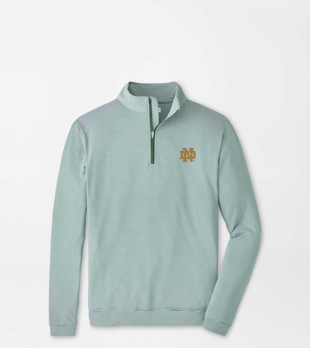 Notre Dame Game Day Perth Sugar Stripe Performance Quarter-Zip 1 Notre Dame Game Day Perth Sugar Stripe Performance Quarter-Zip