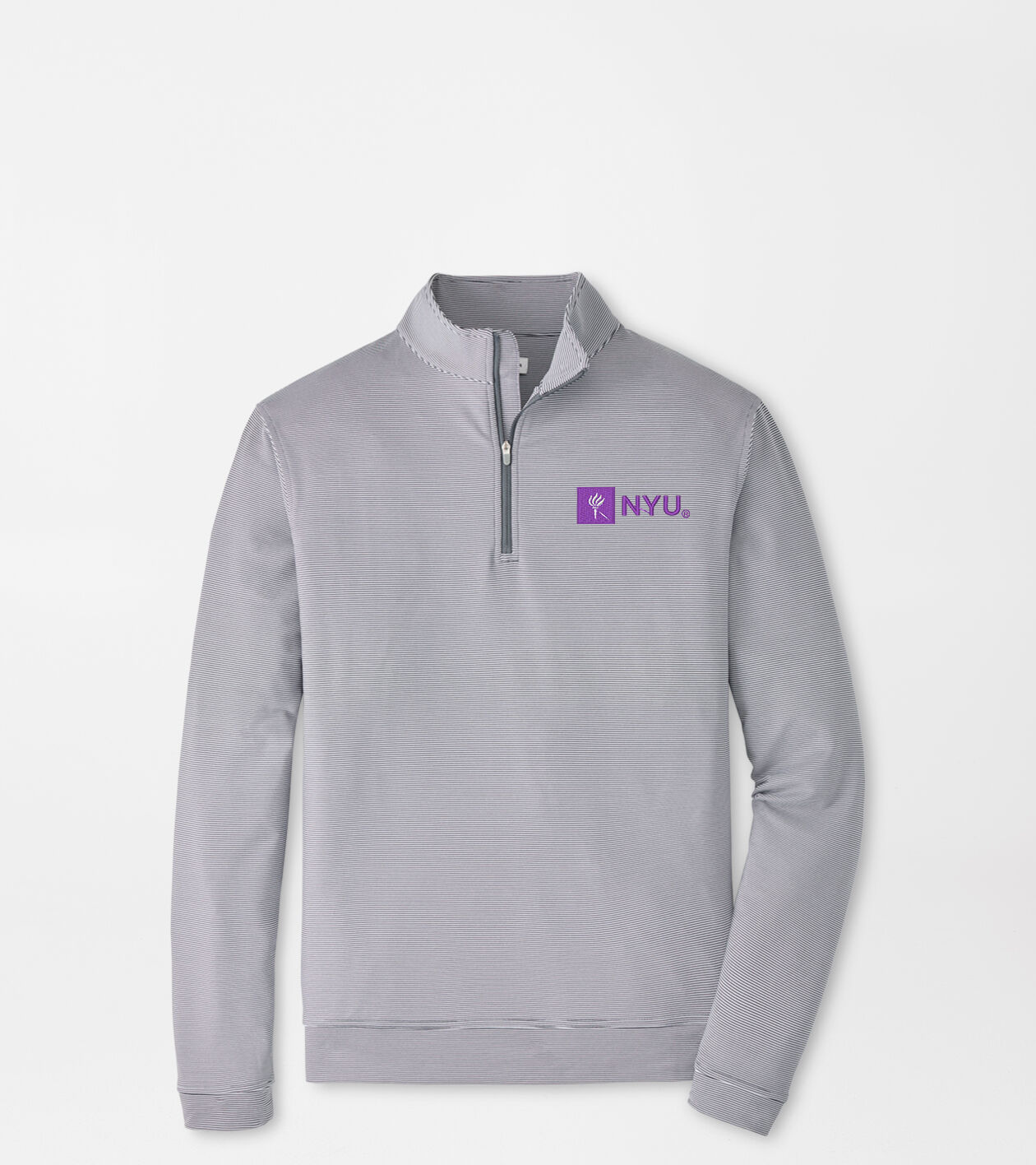New York University Perth Mini-Stripe Performance Pullover 1 New York University Perth Mini-Stripe Performance Pullover
