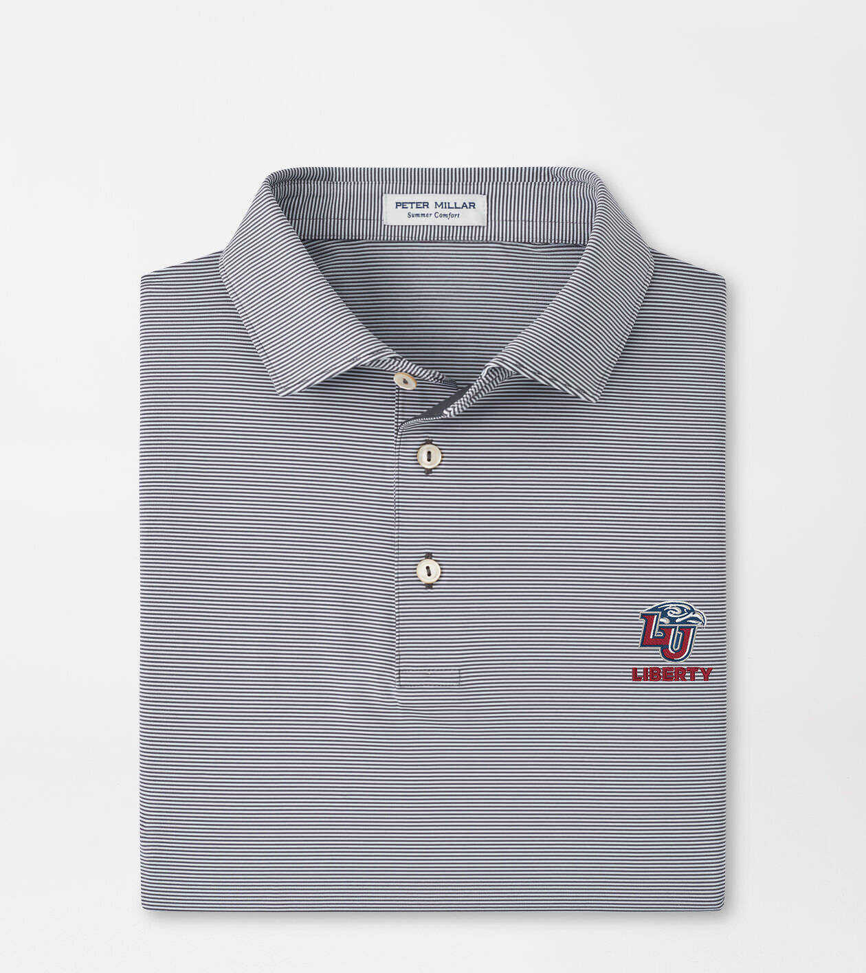 Liberty University Jubilee Stripe Performance Polo