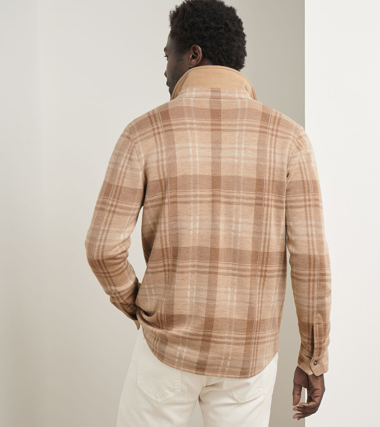Gordon Plaid Sweater Shirt Jacket 3 Gordon Plaid Sweater Shirt Jacket