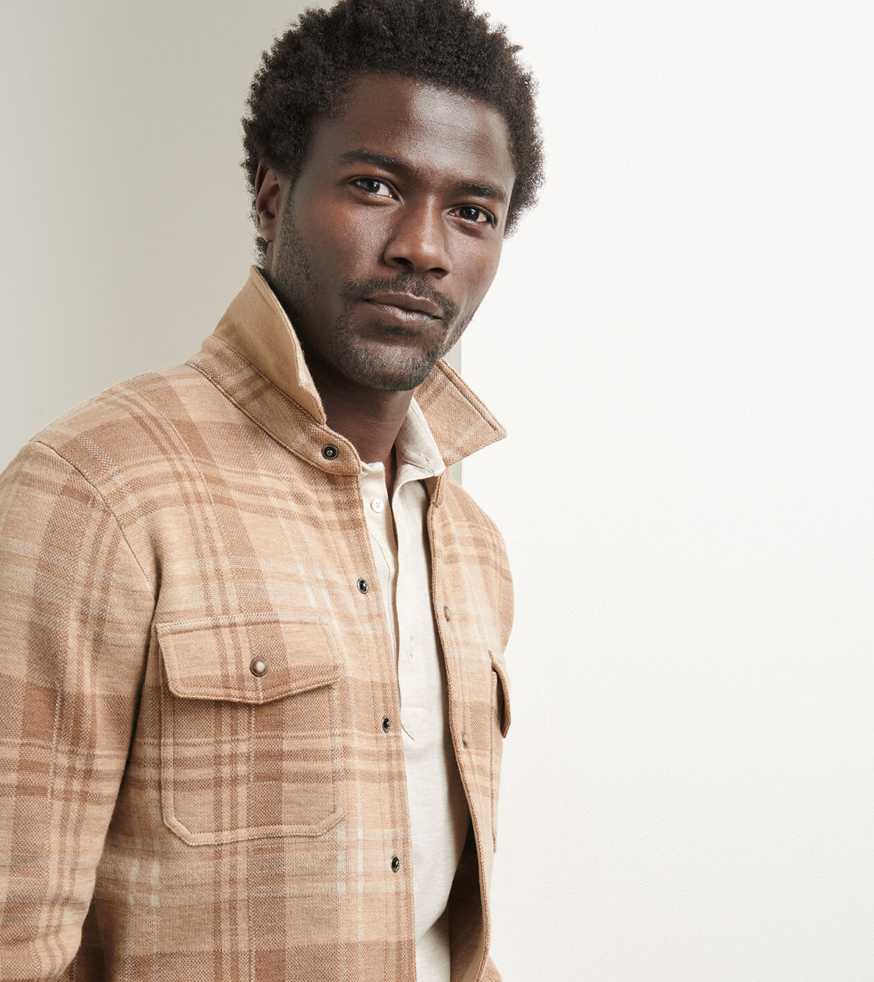 Gordon Plaid Sweater Shirt Jacket 4 Gordon Plaid Sweater Shirt Jacket