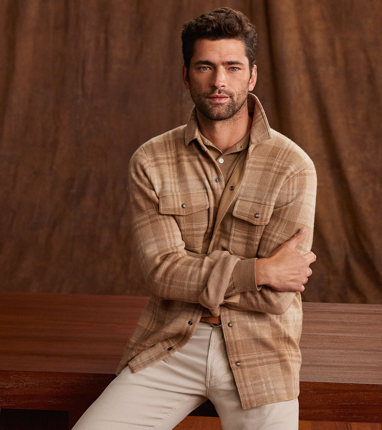 Gordon Plaid Sweater Shirt Jacket 5 Gordon Plaid Sweater Shirt Jacket