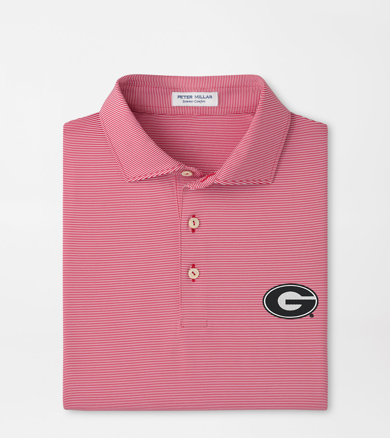 Georgia Game Day Jubilee Stripe Performance Polo