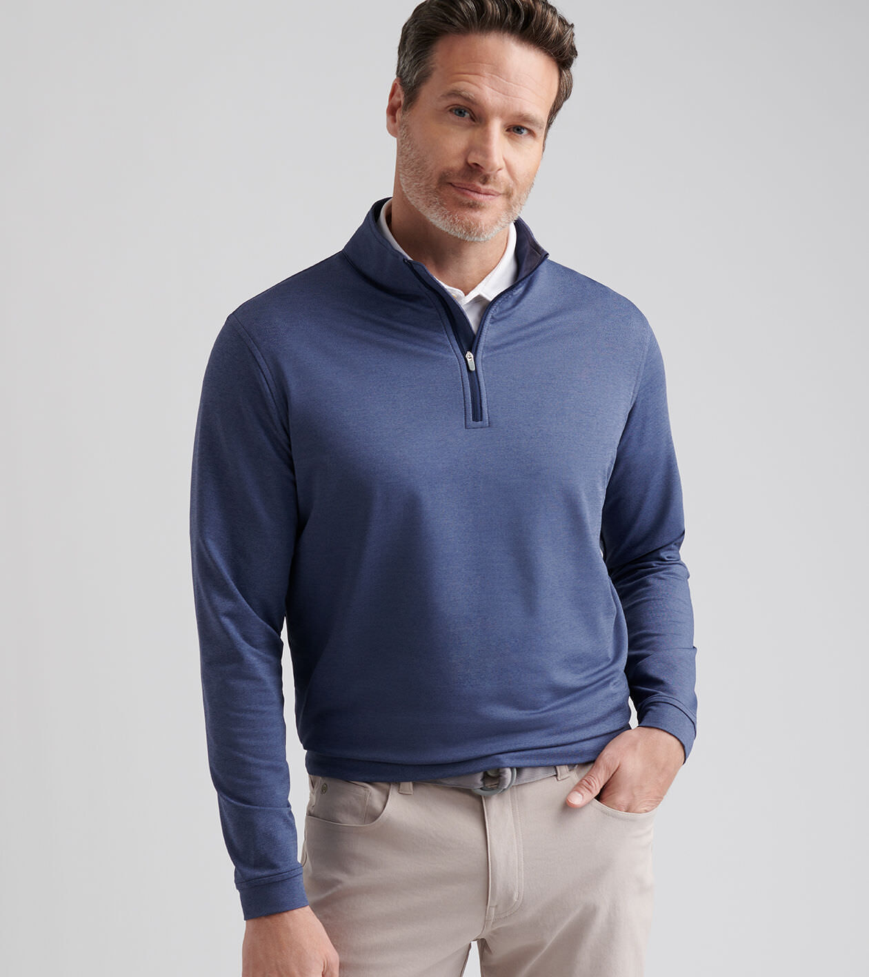 Perth Mélange Performance Quarter-Zip 2 Perth Mélange Performance Quarter-Zip