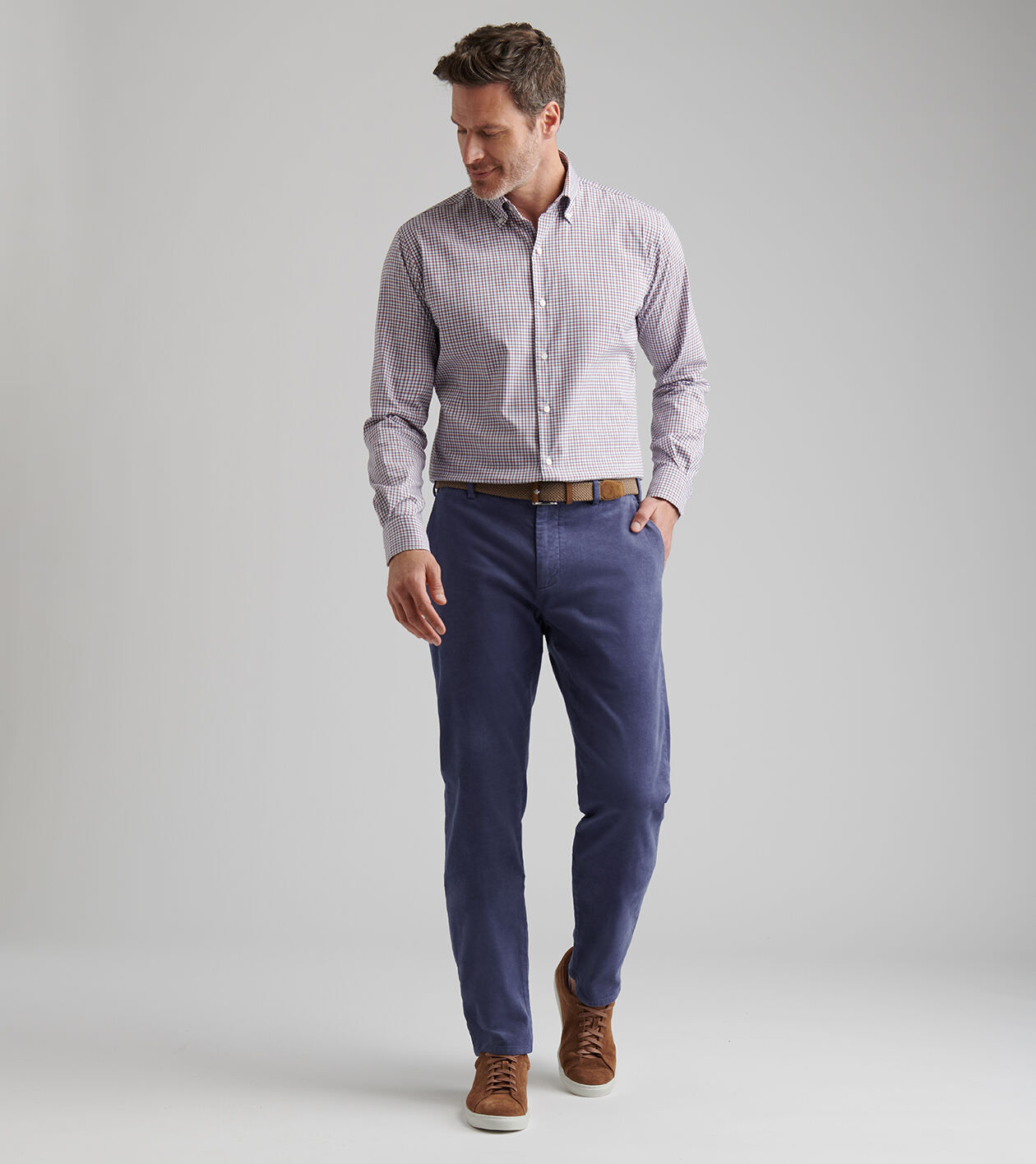 Superior Soft Corduroy Flat Front Trouser 2 Superior Soft Corduroy Flat Front Trouser