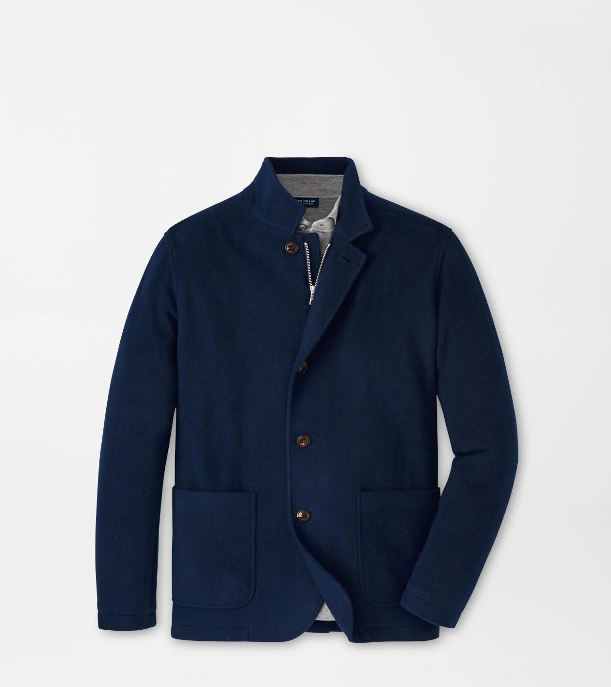 Artisan Crafted Cashmere Zip Blazer