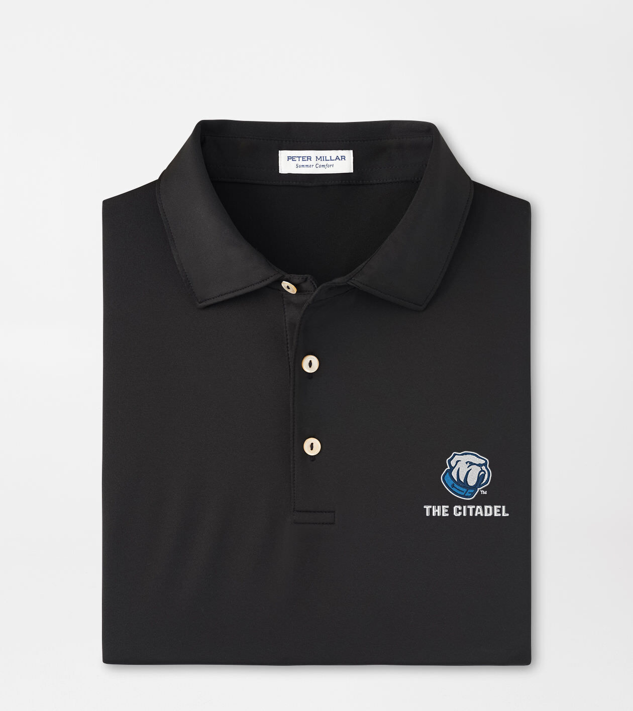 The Citadel Solid Performance Jersey Polo (Sean Self Collar)