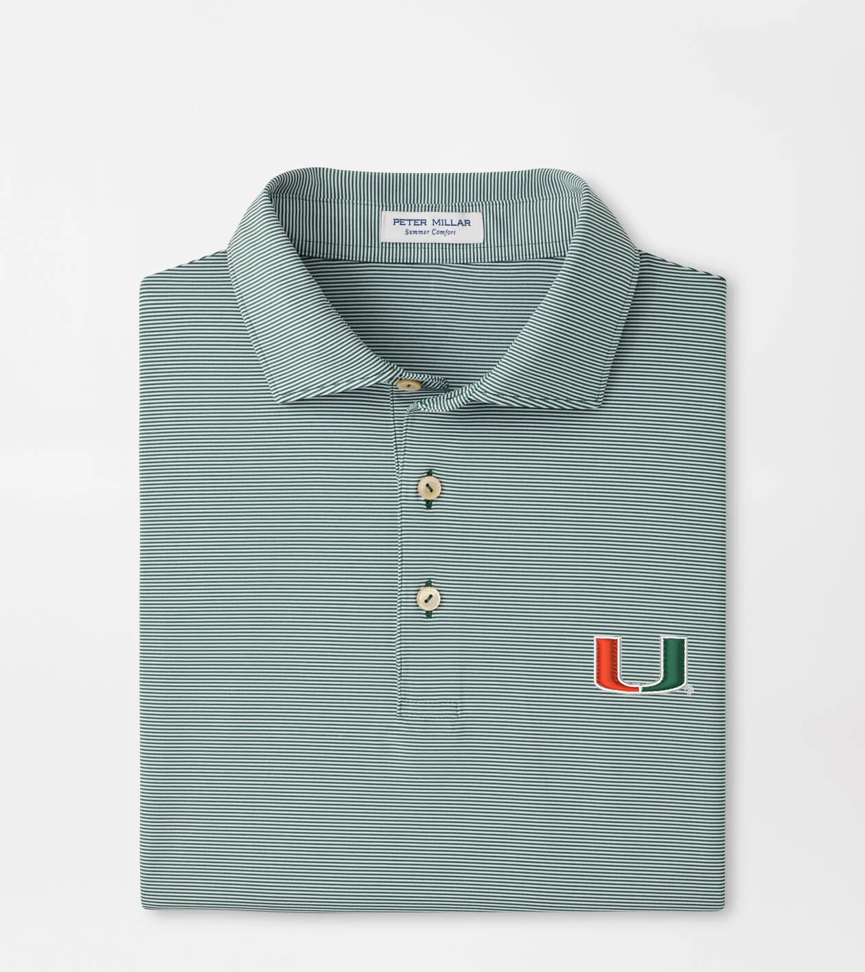 Miami Game Day Jubilee Stripe Performance Polo
