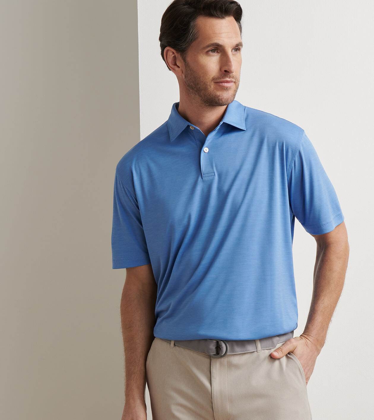 Featherweight Mélange Performance Polo 4 Featherweight Mélange Performance Polo