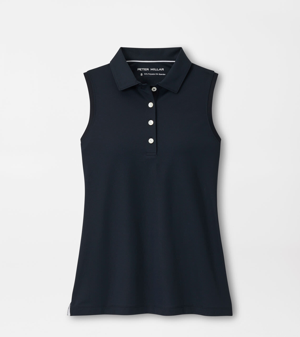 Women's Banded Sport Mesh Sleeveless Button Polo 1 Women's Banded Sport Mesh Sleeveless Button Polo