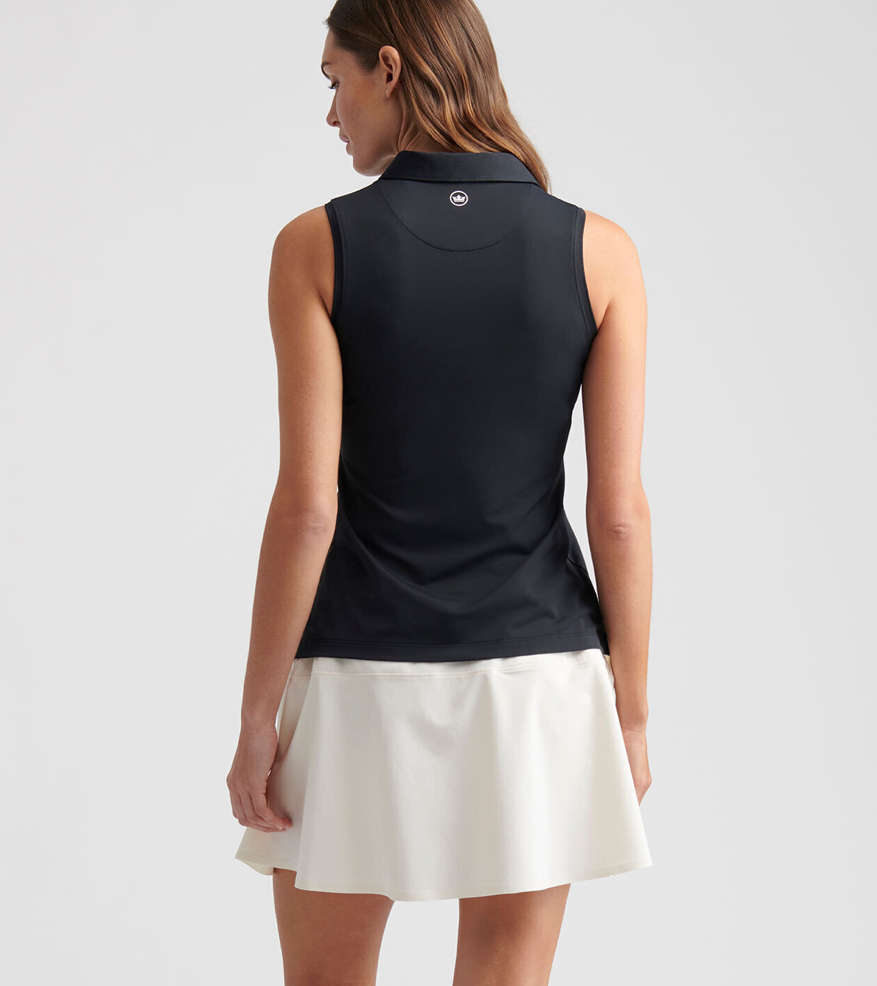 Women's Banded Sport Mesh Sleeveless Button Polo 3 Women's Banded Sport Mesh Sleeveless Button Polo