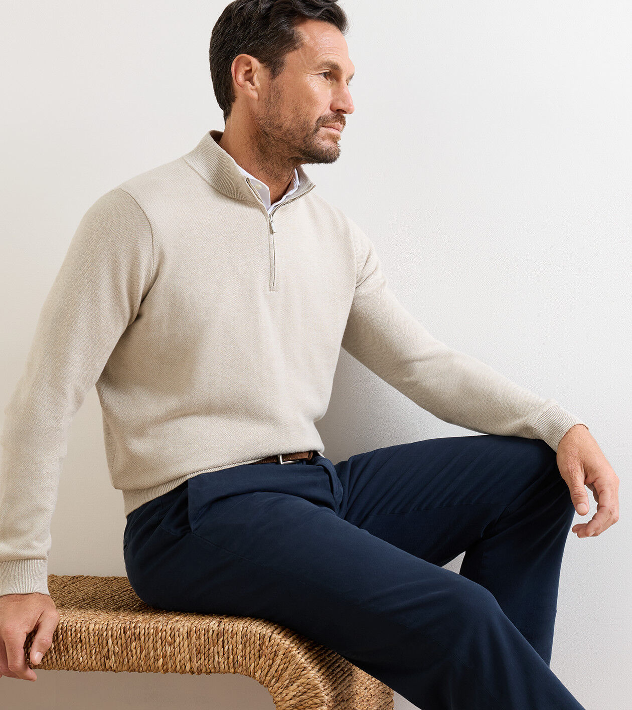 Coolspun Lite Birdseye Quarter Zip Sweater 2 Coolspun Lite Birdseye Quarter Zip Sweater