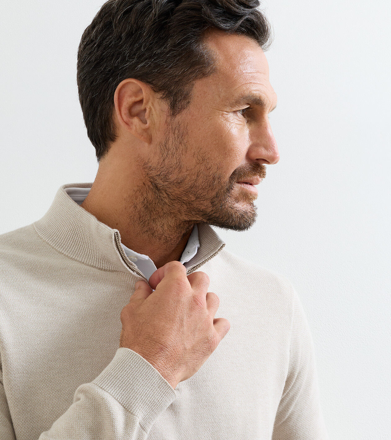 Coolspun Lite Birdseye Quarter Zip Sweater 4 Coolspun Lite Birdseye Quarter Zip Sweater